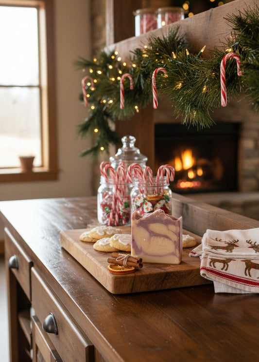 Candy Cane Soap