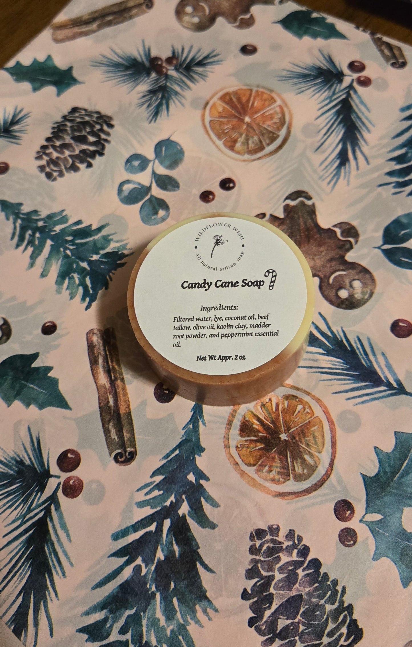 Mini Candy Cane Soap/Dish Bundle