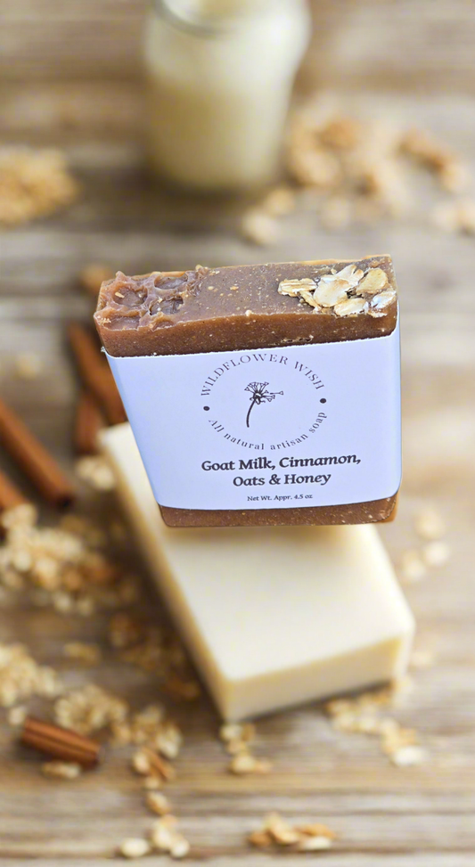 Goat Milk, Cinnamon, Oats & Honey Soap
