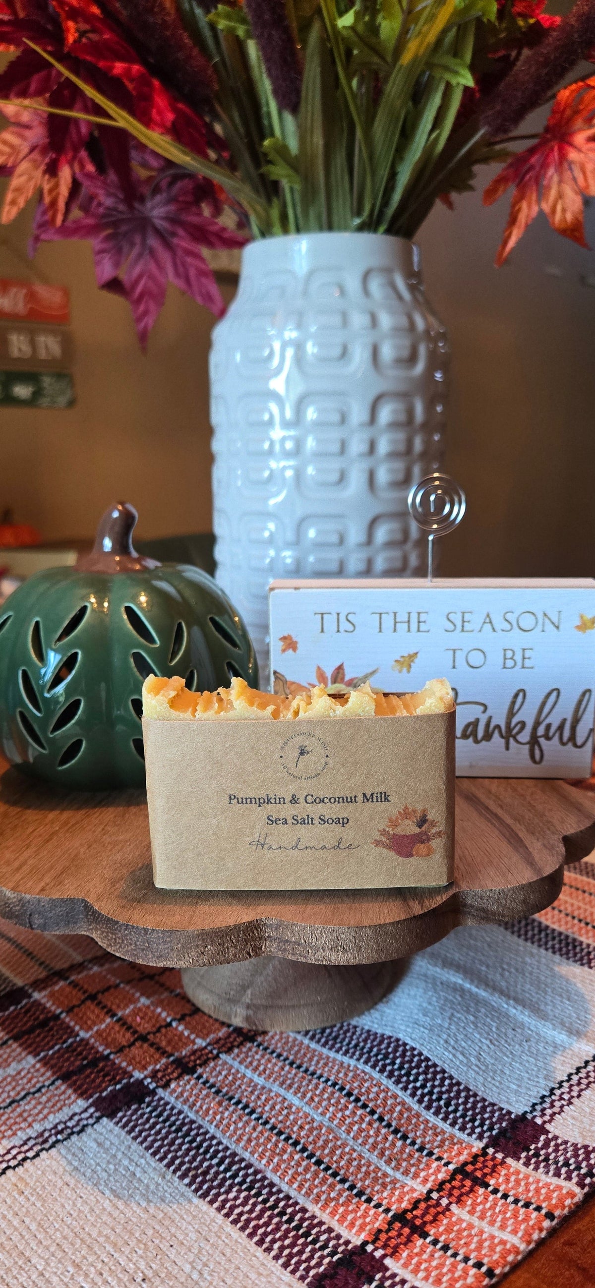 Pumpkin & Coconut Milk Sea Salt Soap 🎃🥥